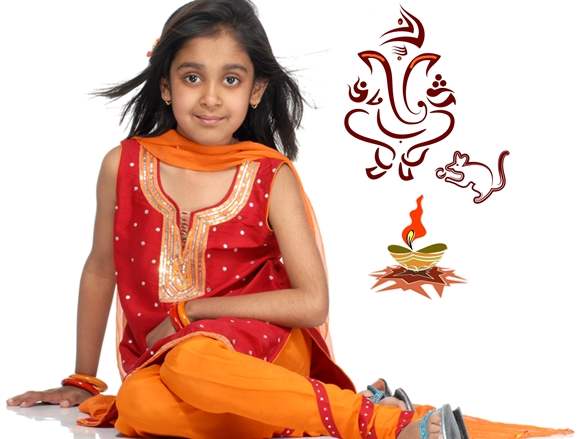 Traditional Fashion For Kids, Ganesh Chaturti - Nihal Fashions