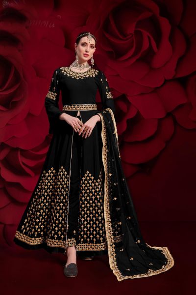 Black Georgette Salwar Suit (NWS-5944)