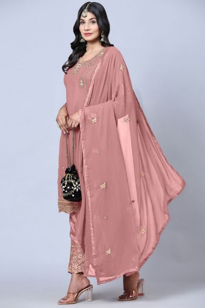 Georgette Pink Salwar Suit (NWS-6863)