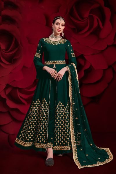 Green Georgette Salwar Suit (NWS-6181)