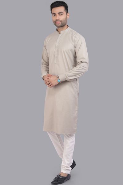 Grey Art Silk Kurta Pajama for Men (NMK-7507)