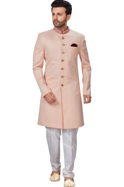 Light Pink Imported Indo Western (NMK-4945)