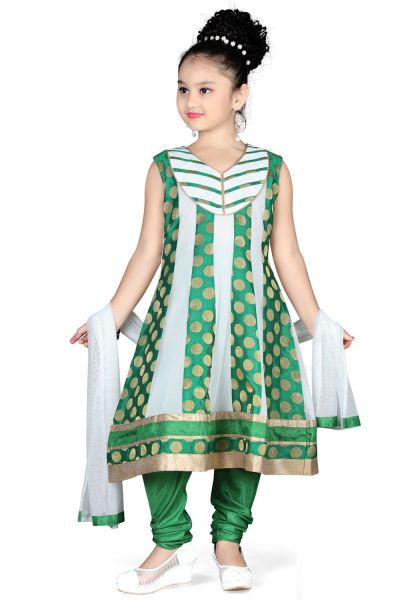 Off White Net Girls Anarkali (NFG-109)