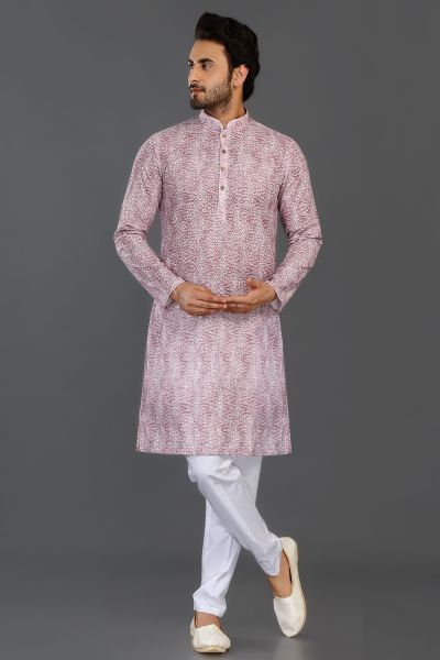 Onion Pink Cotton Kurta Pajama (NMK-8133)