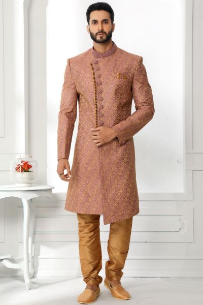 Pink Art Silk Sherwani (NMK-6270)