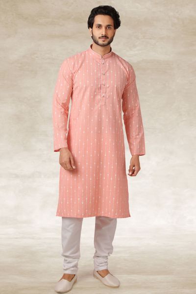 Pink Cotton Kurta Pajama (NMK-5653)