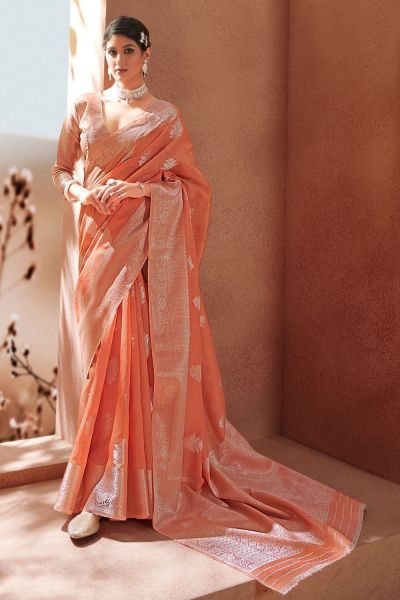 Pink Modal Silk Saree (NWSA-5809)