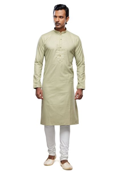 Pista Green Art Silk Kurta Pajama (NMK-7489)