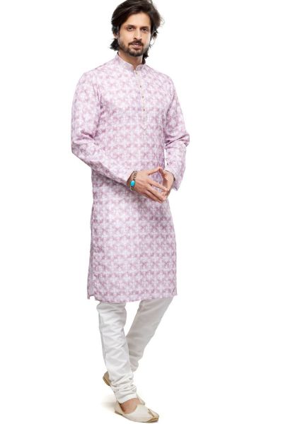 Purple Cotton Digital Printed Kurta (NMK-7478)