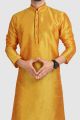 2 Toned Fire Art Silk Kurta Pajama (NMK-5931)