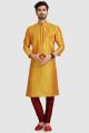 2 Toned Fire Art Silk Kurta Pajama (NMK-5931)