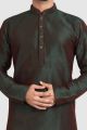 2 Toned Green Art Silk Kurta Pajama (NMK-5935)