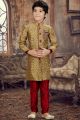 Antique Jaquard Kids Kurta Pajama (NKK-605)