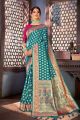 Art Silk Rama Blue Saree (NWSA-6163)