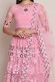 Baby Pink Net Lehenga Choli for Women (NWG-1174)