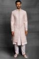 Baby Pink Silk Sherwani (NMK-5409 )