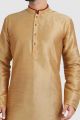 Beige Art Silk Kurta Pajama (NMK-5925)