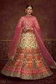 Beige Art Silk Lehenga Choli (NWG-1058)