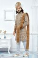 Beige Art Silk Sherwani (NMK-4115)