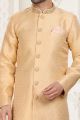 Beige Banarasi Jaquard Indo Western (NMK-6883)