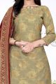 Beige Banarasi Silk Salwar Kameez (NWS-6341)