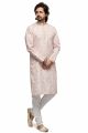 Beige Cotton Digital Printed Kurta Pajama (NMK-7471)