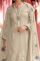 Beige Georgette Embroidered Salwar Suit (NWS-6937)