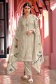 Beige Georgette Embroidered Salwar Suit (NWS-6937)