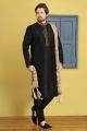 Black Art Banarasi Silk Kurta Pajama (NMK-3680)