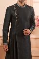 Black Art Banarasi Silk Kurta Pajama (NMK-4474)