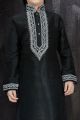 Black Art Dupion Boys Kurta (NKK-575)