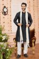 Black Art Silk Casual Kurta Pajama (NMK-7963)