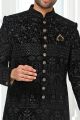 Black Art Silk Indo Western (NMK-6289)