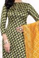 Black Banarasi Silk Salwar Kameez (NWS-6398)