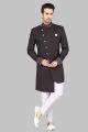 Black Imported Sherwani (NMK-5273)