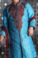 Blue Art Dupion Kids Kurta Pajama (NKK-268)