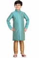 Blue Art Dupion Kids Sherwani (NKK-511)