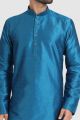 Blue Art Silk Kurta Pajama (NMK-5928)