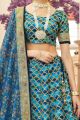 Blue Art Silk Womens Lehenga Choli (NWG-1384)