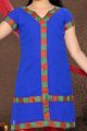 Blue Georgette Girls Salwar Kameez (NFG-067)