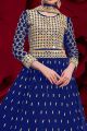 Blue Georgette Salwar Suit (NWS-6084)