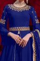 Blue Georgette Salwar Suit (NWS-6182)