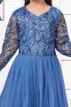 Blue Net Girls Salwar Kameez (NFG-220)