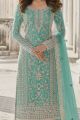 Blue Net Womens Salwar Suit (NWS-6711)