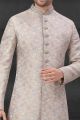 Blue Silk Mens Sherwani (NMK-6012)