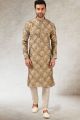 Brown Art Silk Kurta Pajama (NMK-5834)