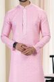 Cotton Digital Print Pink Kurta Pajama (NMK-6670)