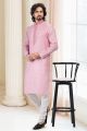 Cotton Digital Print Pink Kurtas for Men (NMK-6664)