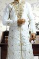 Cream Art Dupion Designer Kurta Pajama (NMK-1034)