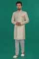 Cream Art Silk Indo Western (NMK-8076)